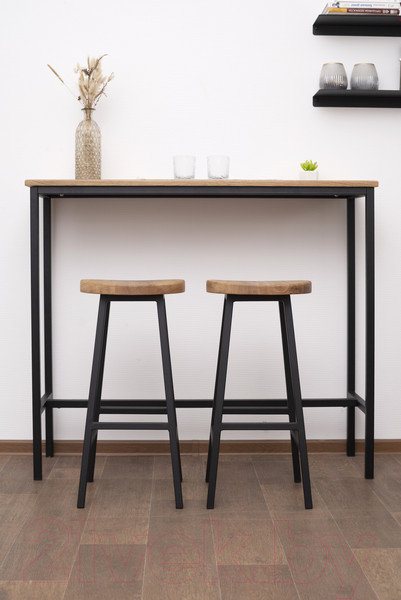 Изображение товара Табурет барный Stal-Massiv SMH-65 (дуб натуральный/черный)