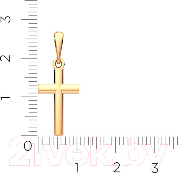 Изображение товара Крестик из розового золота ZORKA 410027.14K.R