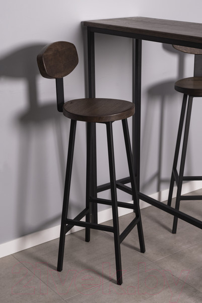 Изображение товара Барный стол Stal-Massiv SM-95 (дуб мореный/черный)