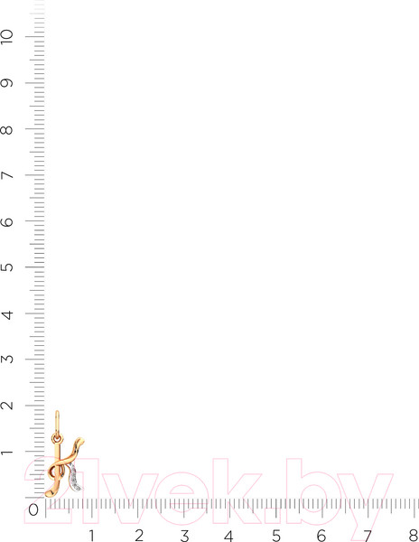 Изображение товара Подвеска из розового золота ZORKA 440260/К (с фианитами)