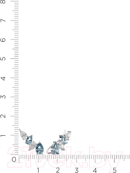 Изображение товара Серьги из серебра ZORKA 0310248.BZ (с фианитами)