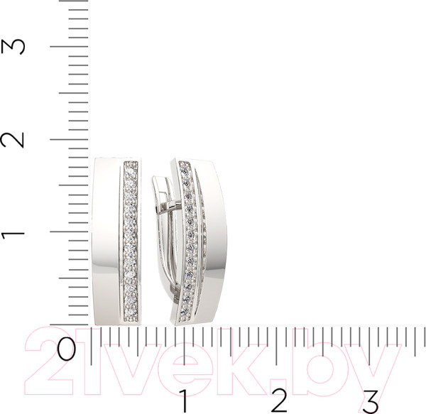 Изображение товара Серьги из серебра ZORKA 0310270 (с фианитами)