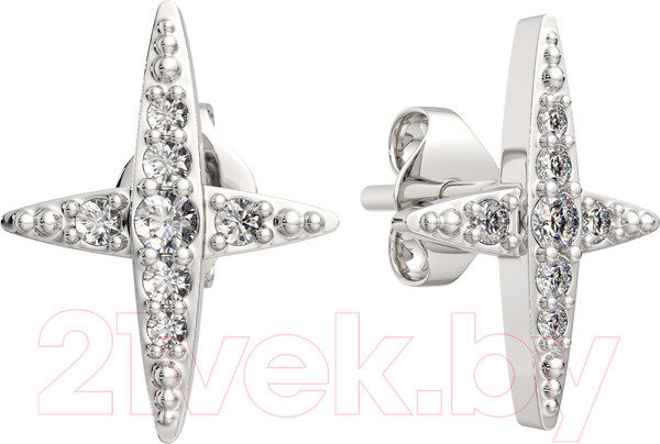 Изображение товара Серьги из серебра ZORKA 0310641 (с фианитами)