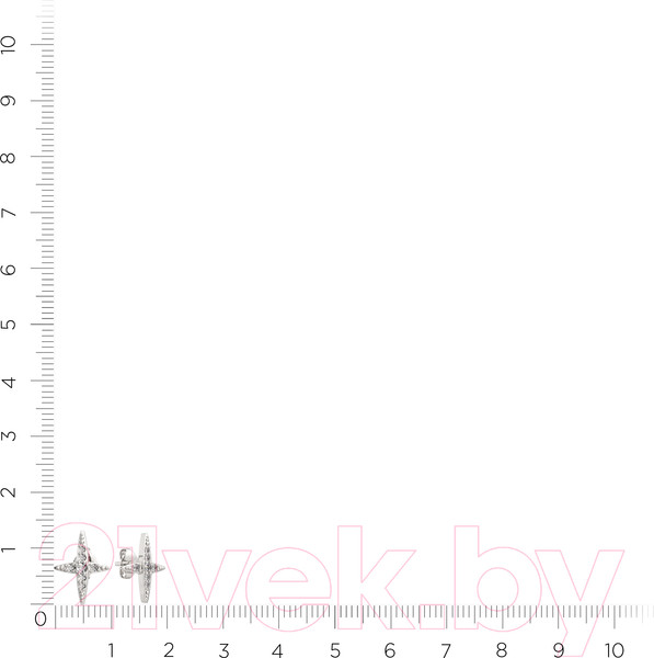 Изображение товара Серьги из серебра ZORKA 0310641 (с фианитами)