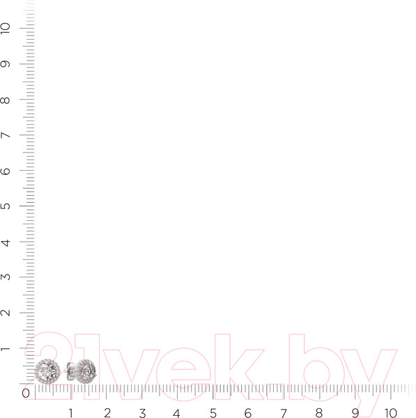 Изображение товара Серьги из серебра ZORKA 0310643 (с фианитами)