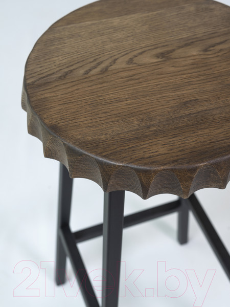 Изображение товара Табурет барный Stal-Massiv Smbeer 65 (дуб мореный/черный)