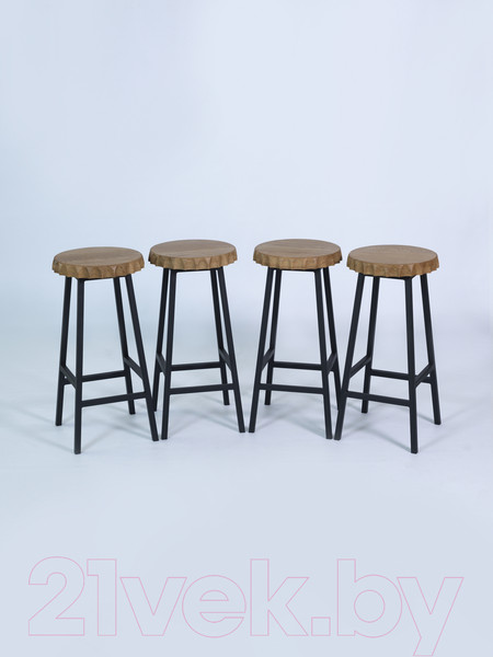 Изображение товара Табурет барный Stal-Massiv Smbeer 65 (дуб натуральный/черный)