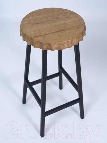 Изображение товара Табурет барный Stal-Massiv Smbeer 65 (дуб натуральный/черный)