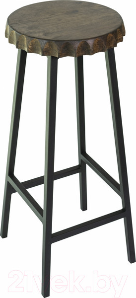 Изображение товара Табурет барный Stal-Massiv Smbeer 78 (дуб мореный/черный)