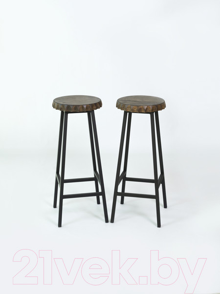 Изображение товара Табурет барный Stal-Massiv Smbeer 78 (дуб мореный/черный)