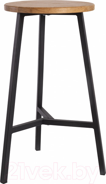 Изображение товара Табурет барный Stal-Massiv TRH-63 (дуб натуральный/черный)