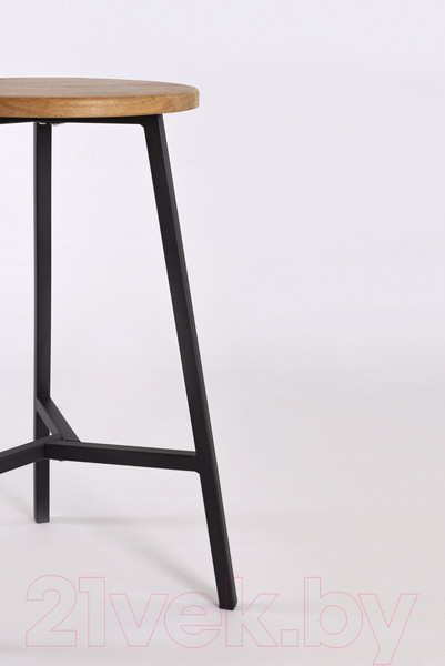 Изображение товара Табурет барный Stal-Massiv TRH-63 (дуб натуральный/черный)