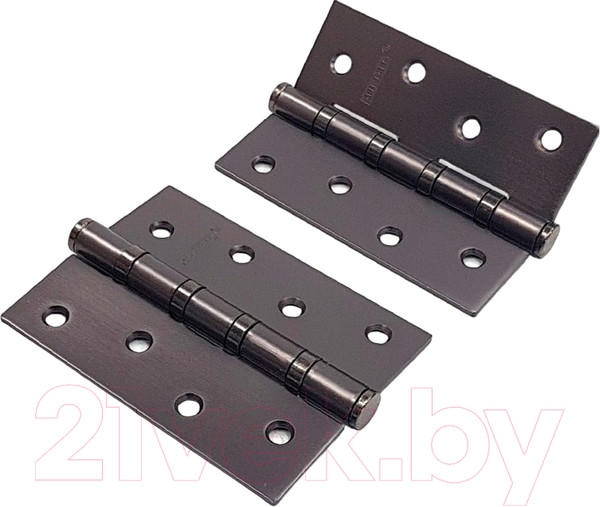 Изображение товара Комплект петель дверных Puerto IN100-4S FH MBN (2шт, черный никель матовый)