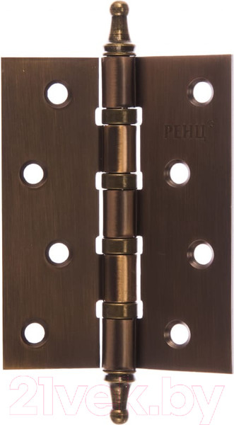 Изображение товара Комплект петель дверных Ренц IN100-4BB CH CF (2шт, кофе)