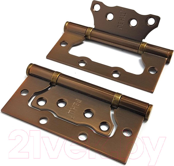 Изображение товара Комплект петель дверных Ренц IN100-2BB FH CF без ВР (2шт, кофе)