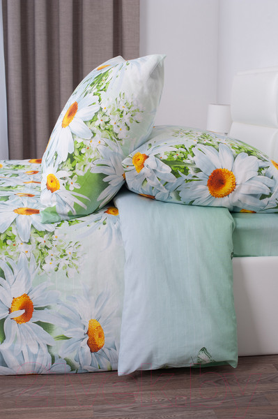 Изображение товара Комплект постельного белья Milanika Эмили 2сп с европростыней (бязь)