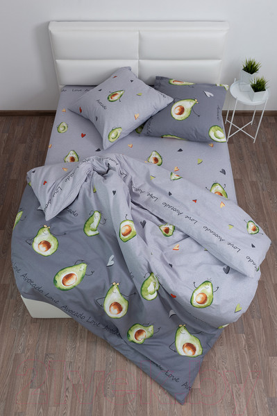 Изображение товара Комплект постельного белья Milanika Авокадо Евро (бязь)