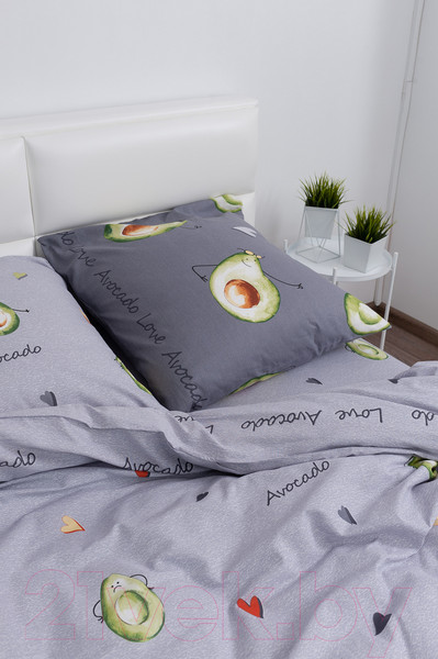 Изображение товара Комплект постельного белья Milanika Авокадо Евро (бязь)