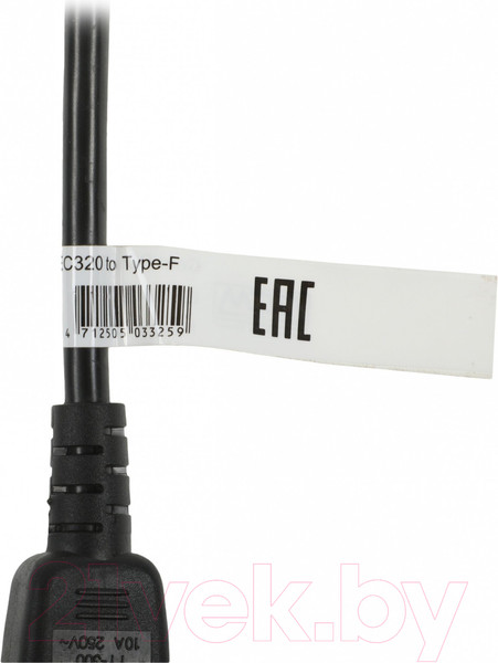 Изображение товара Кабель Powercom SCUT IEC-320 C14 to Socket Type-F 250V 10A