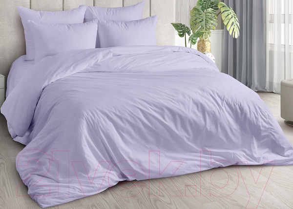 Изображение товара Комплект постельного белья Milanika Сирень Евро (поплин)