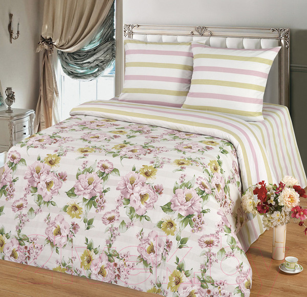 Изображение товара Комплект постельного белья Milanika Вивьен 1.5сп (поплин)