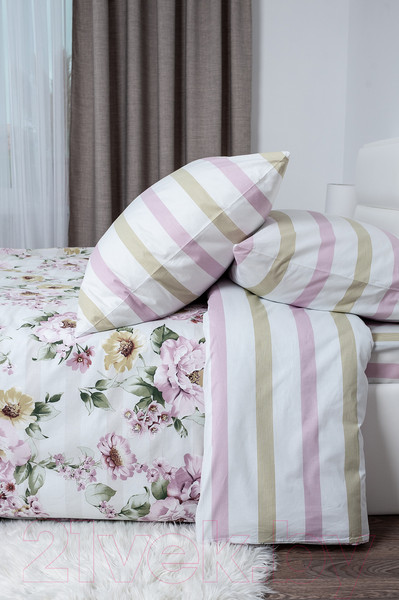 Изображение товара Комплект постельного белья Milanika Вивьен Семейный (поплин)