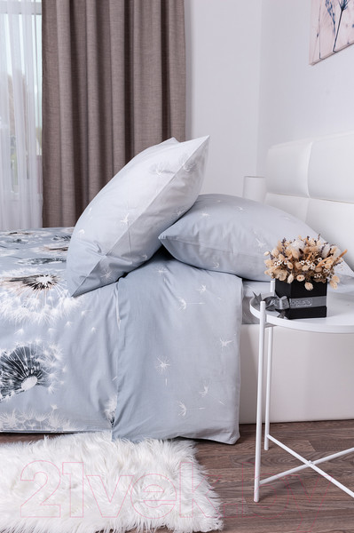 Изображение товара Комплект постельного белья Milanika Невесомость Евро (поплин)