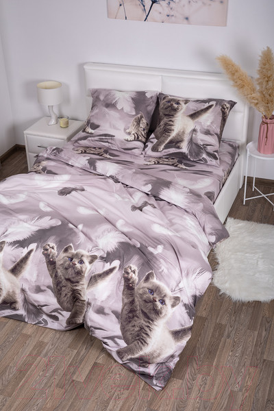 Изображение товара Комплект постельного белья Milanika Непоседа 2сп (поплин)