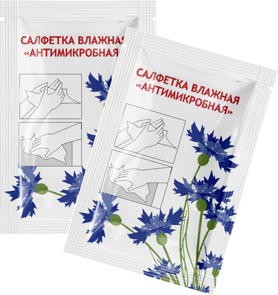 Изображение товара Влажные салфетки Паксервис Антимикробная / 187753 (100шт)