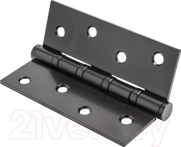 Изображение товара Комплект петель дверных Ренц IN100-4BB FH B (2шт, черный)