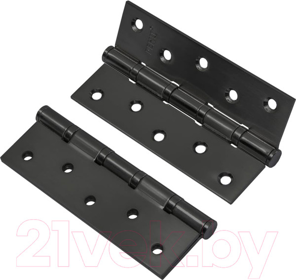Изображение товара Комплект петель дверных Ренц IN125-4BB FH B (2шт, черный)