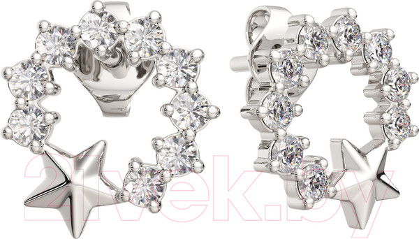 Изображение товара Серьги из серебра ZORKA 0310648.ZZ (с фианитами)