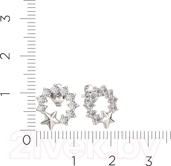 Изображение товара Серьги из серебра ZORKA 0310648.ZZ (с фианитами)