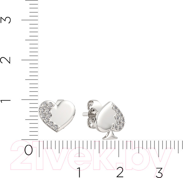 Изображение товара Серьги из серебра ZORKA 0310652.ZZ (с фианитами)