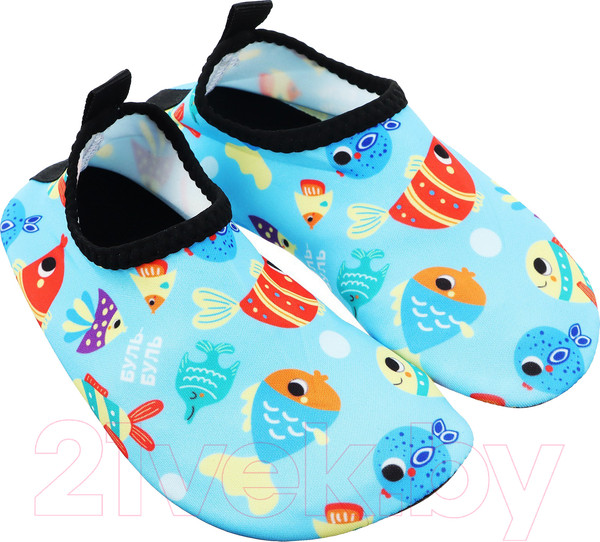Изображение товара Тапки для плавания детские На волне Рыбки / 9170781 (р-р 24-25)