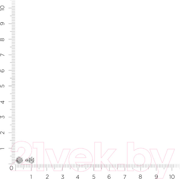 Изображение товара Серьги из серебра ZORKA 03D0002 (с бриллиантами)