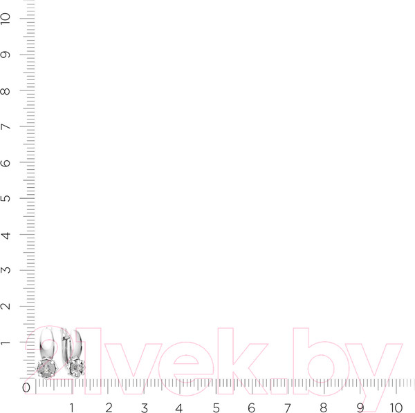 Изображение товара Серьги из серебра ZORKA 03D0004 (с бриллиантами)