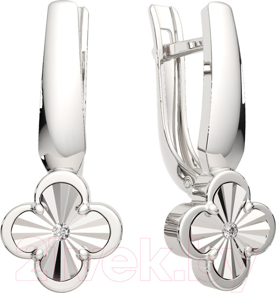 Изображение товара Серьги из серебра ZORKA 03D0122 (с бриллиантами)
