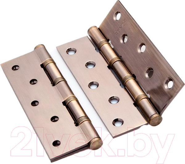Изображение товара Комплект петель дверных Ренц IN125-4BB FH AB (2шт, бронза античная)