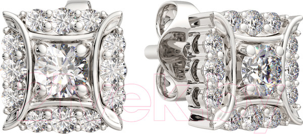 Изображение товара Серьги из серебра ZORKA 0310707.ZZ (с фианитами)