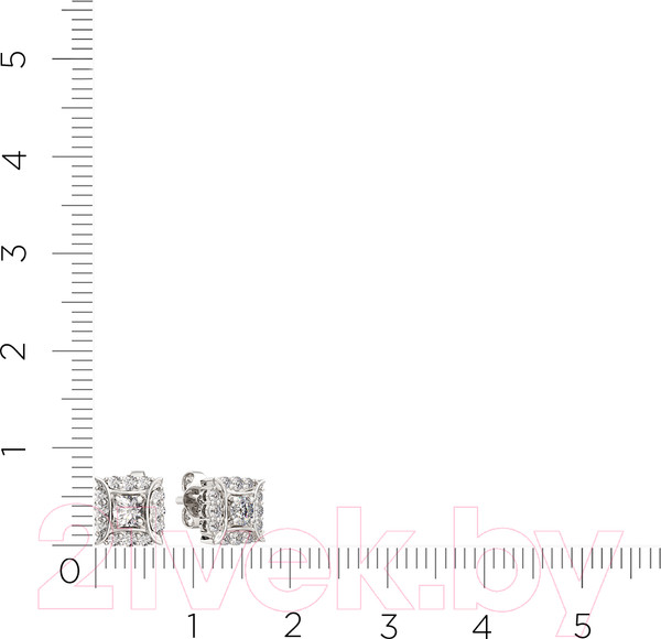 Изображение товара Серьги из серебра ZORKA 0310707.ZZ (с фианитами)