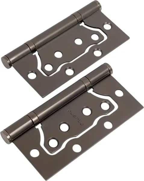 Изображение товара Комплект петель дверных Ренц IN100-2S FH MBN без ВР (2шт, черный никель матовый)