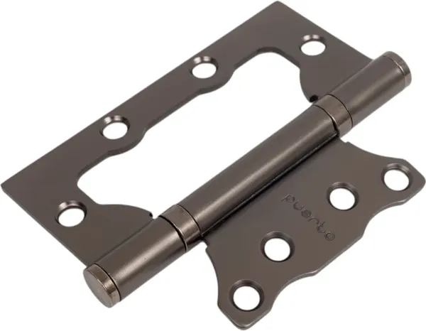 Изображение товара Комплект петель дверных Ренц IN100-2S FH MBN без ВР (2шт, черный никель матовый)