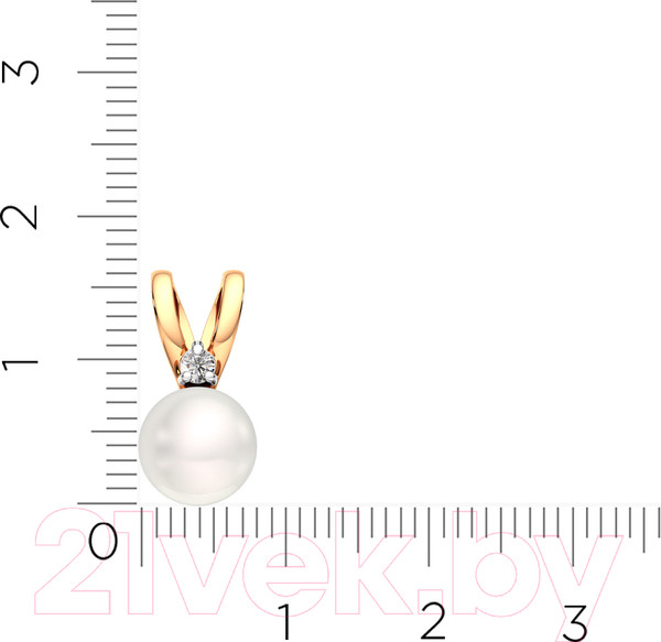 Изображение товара Подвеска из розового золота ZORKA 4401161.14K.R  (с жемчугом)