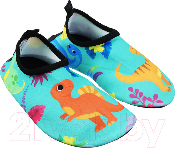 Изображение товара Тапки для плавания детские На волне Динозаврики / 9170790 (р-р 30-31)