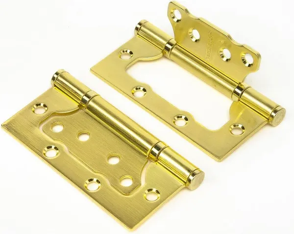 Изображение товара Комплект петель дверных Ренц IN100-2S FH SB без ВР (2шт, латунь матовая)