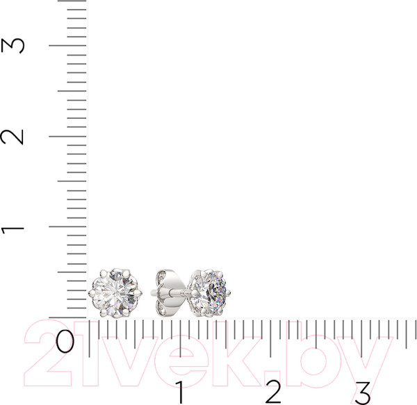 Изображение товара Серьги из серебра ZORKA 03101178.ZZ (с фианитами)