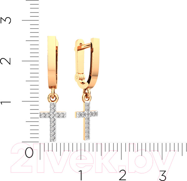 Изображение товара Серьги из розового золота ZORKA 3101568.14K.R (с фианитами)