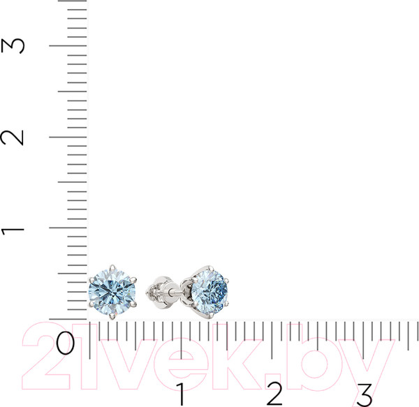 Изображение товара Серьги из белого золота ZORKA 3S40132.14K.W (с топазами)