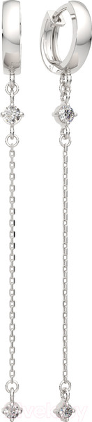 Изображение товара Серьги из серебра ZORKA 0310618 (с фианитами)